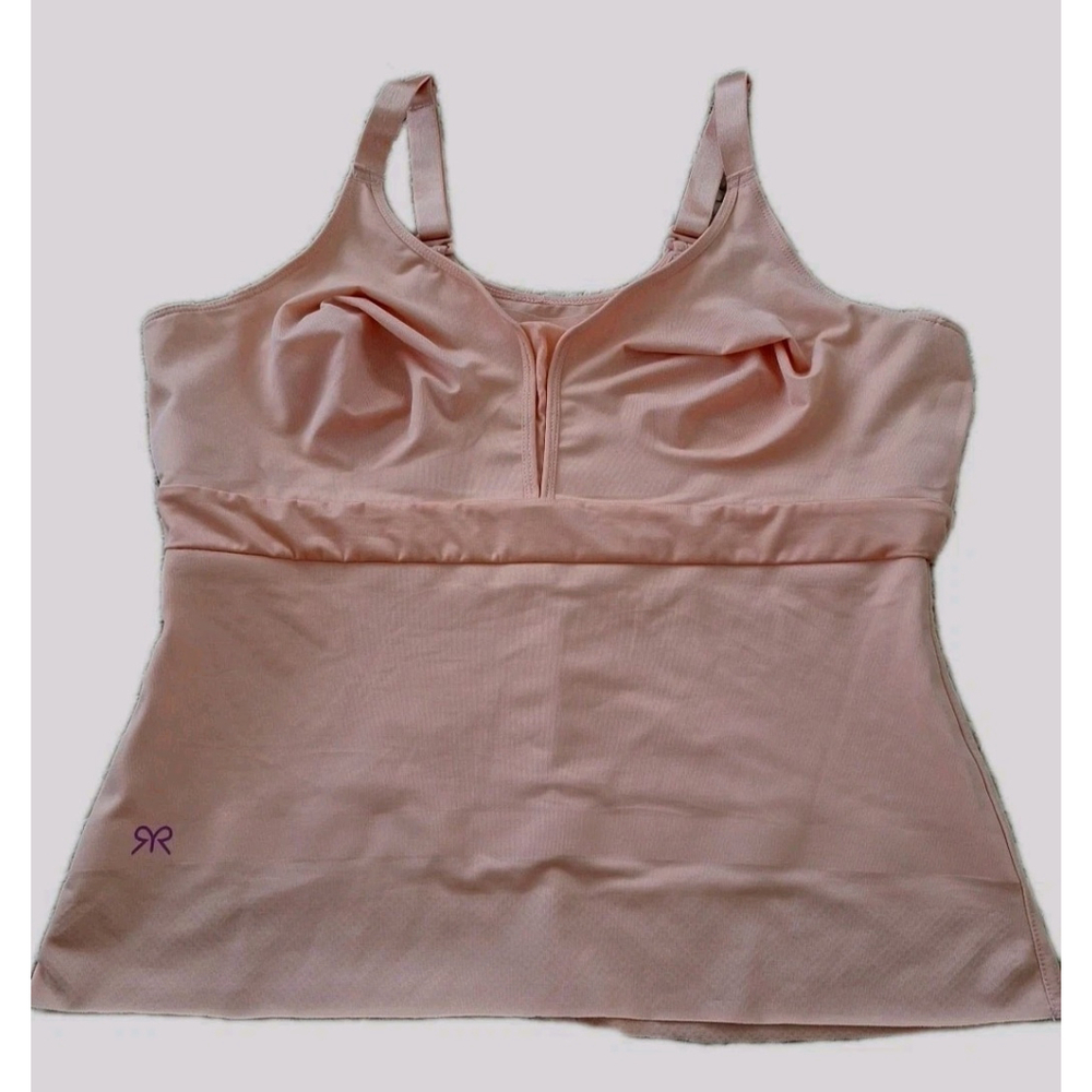 Ruby Ribbon Reina Camisole 1812 Women 42 Peach Orange Shaping Cami Tank Apricot - Picture 2 of 10